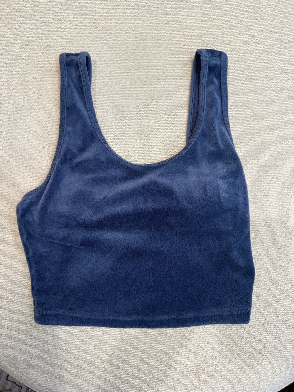 aerie Navy Blue Velvet Tank Bralette